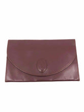 Load image into Gallery viewer, CARTIER Maroon Solid Clutch - Labels Luxury
