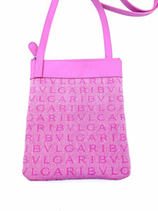BVLGARI Pink Denim Handbag