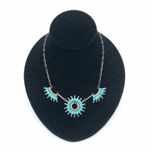 Load image into Gallery viewer, ZUNI Sterling Silver Turquoise Necklace - Labels Luxury
