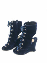 Load image into Gallery viewer, PRADA Blue Lace Up Ankle Boot | 8 - Labels Luxury
