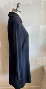 CHRISTIAN DIOR Size 6 Navy Dress