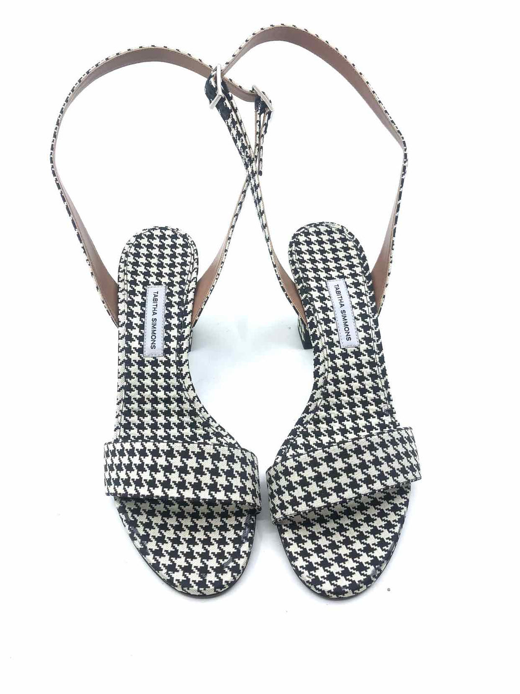 TABITHA SIMMONS Houndstooth Sandals | 8 - Labels Luxury