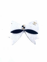 Load image into Gallery viewer, CHANEL Black &amp; White FELT Brooch
