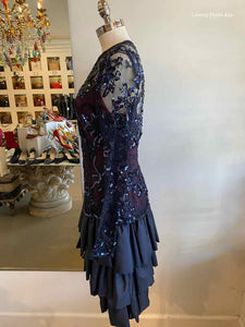 CHRISTIAN DIOR Lace Sequined Gown | M - Labels Luxury