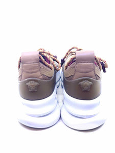 VERSACE Size 10 Beige Men's Sneakers
