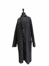 Load image into Gallery viewer, GIORGIO ARMANI Navy Wool Blend Coat | 8
