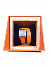 Load image into Gallery viewer, HERMES Orange Leather Watch
