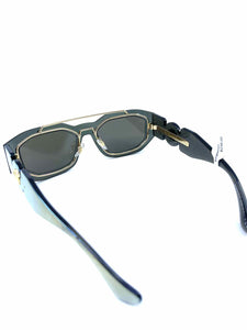 VERSACE Gold Mirrored Logo Sunglasses