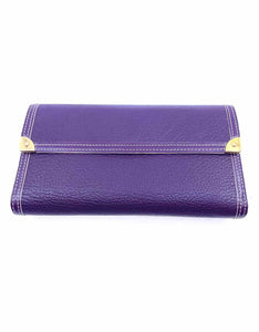 LOUIS VUITTON Purple Leather Wallet