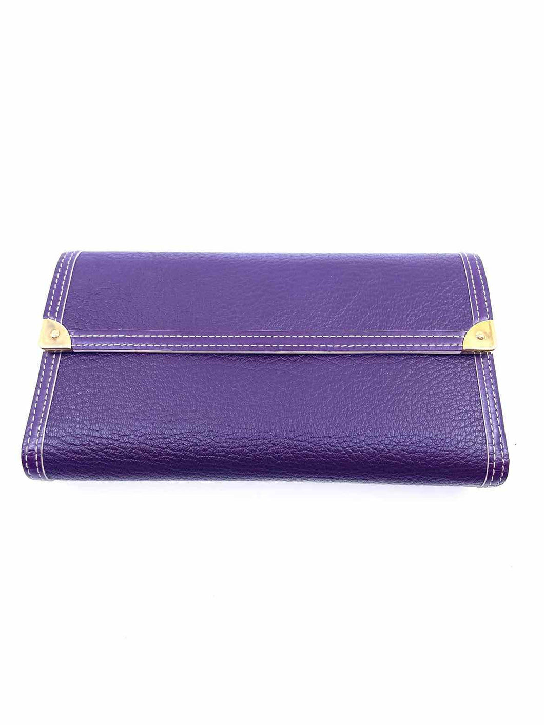 LOUIS VUITTON Purple Leather Wallet