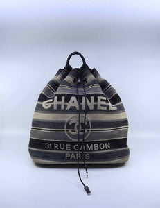 CHANEL Black & Grey Backpack