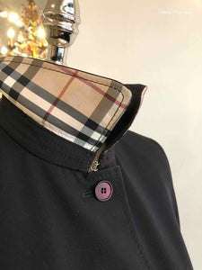 BURBERRY Black Nylon Raincoat | 4