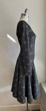 Load image into Gallery viewer, ALAIA Size 4 Black &amp; White Wool Blend Dots Dress
