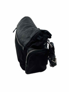 PRADA Tessuto Vitello Flap Shoulder Bag
