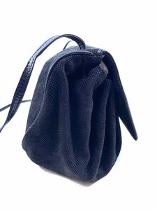 BOTTEGA VENETA Black Suede Solid Handbag