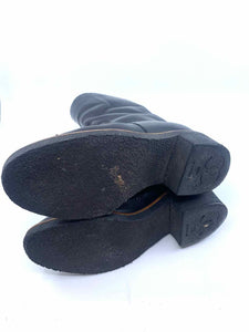 CHANEL Black Leather Ankle Boot | 8