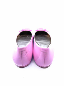 ROGER VIVIER Size 5.5 Pink Patent Leather Solid Flats