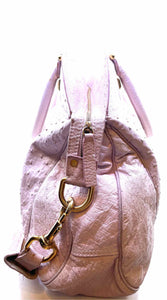 GIVENCHY Pink Leather Ostrich Tote