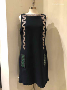 LANVIN Navy Solid Dress | 4 - Labels Luxury