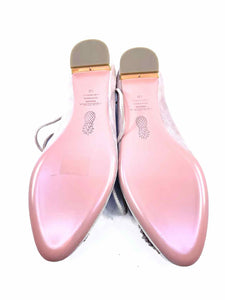 AQUAZZURA Size 10 Pink Leather Flats