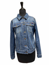 Load image into Gallery viewer, KENZO Size 4 Blue Denim Solid Jacket
