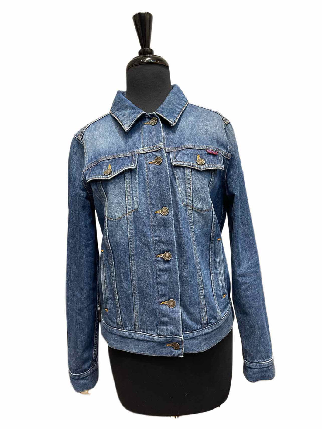KENZO Size 4 Blue Denim Solid Jacket