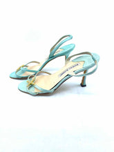 Load image into Gallery viewer, MANOLO BLAHNIK Turquoise Sandals | 6 - Labels Luxury
