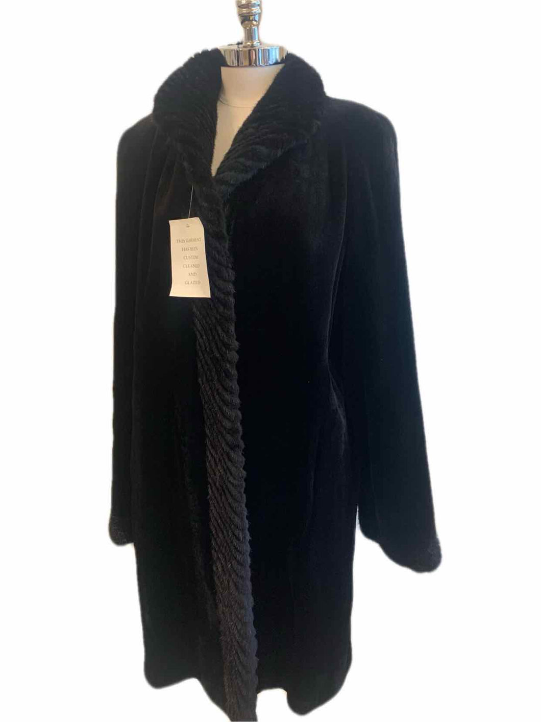 NL Black Fur Coat | M
