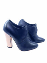 Load image into Gallery viewer, VIONNET Size 10 Black, Cream Leather Ankle Boot
