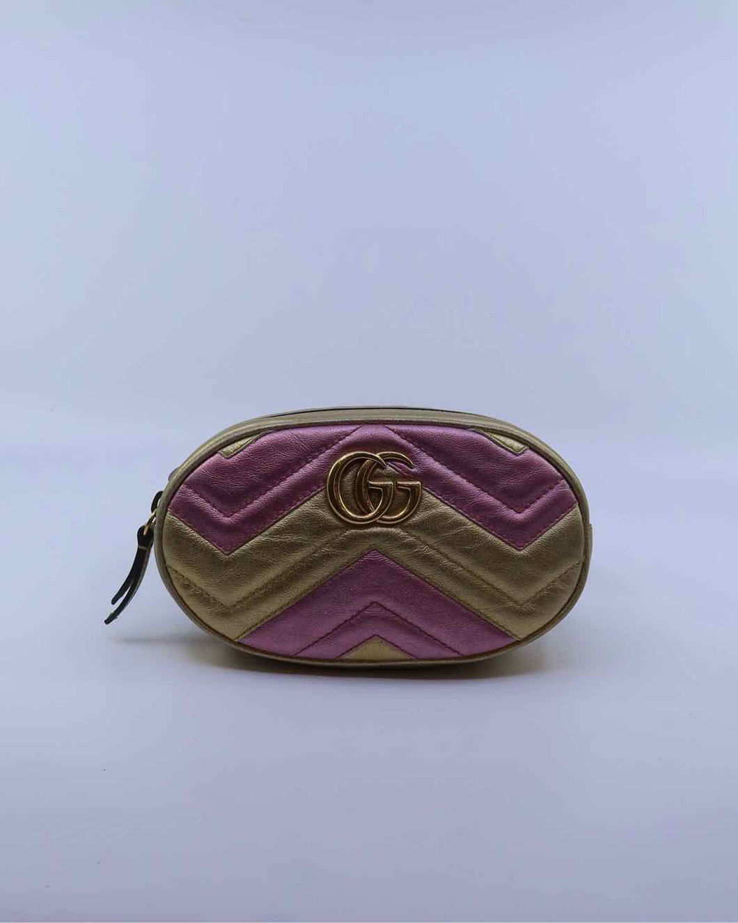 GUCCI Gold Leather Waist Bag