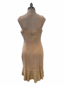 DOUGLAS HANNANT Yellow Tweed Dress | 8